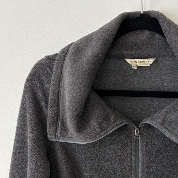 Royal Robbins Departures Gray Fleece Zip Up Jacket - Picture 3 of 16
